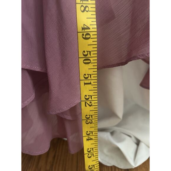 Gianni Bini Fairy Chiffon Midi Dress Womens Size 10 Pink NWT - Picture 9 of 10